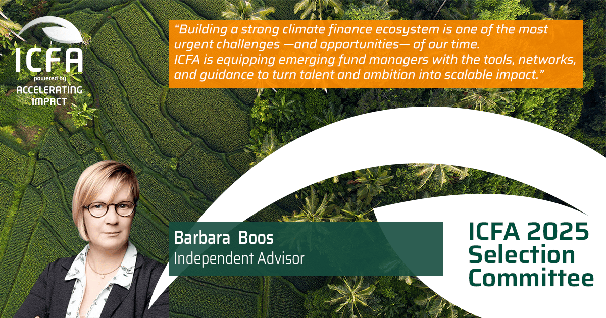 Barbara Boos chairs the ICFA Selection Committee 2025